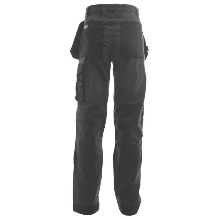 DeWalt Work Trousers Mens Regular Fit Grey Black Multi Pockets Cargo 42"W 31"L - Image 3