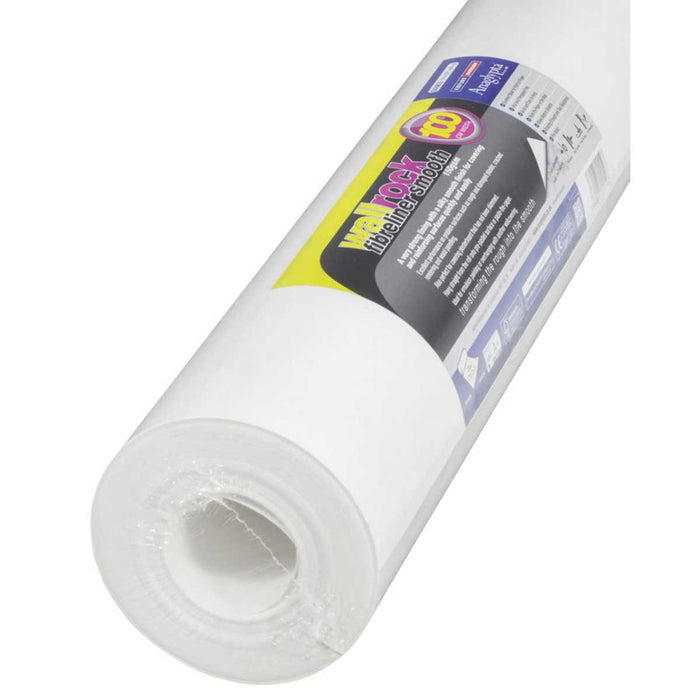 Fibreliner Wallpaper Roll White Plain Matte Smooth Any Room 1000mm x 20m - Image 2