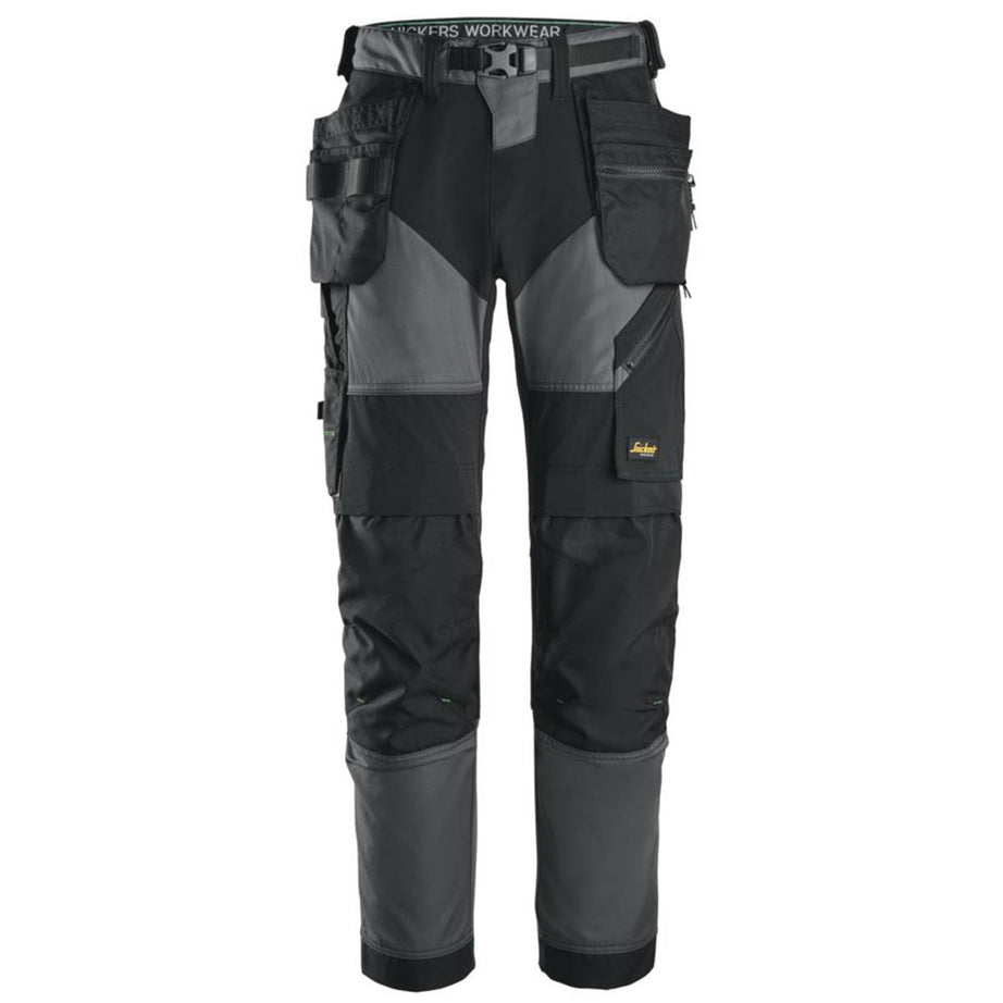 Snickers Work Trousers Mens Regular Fit Grey Stretch Multi Pockets 31"W 32"L - Image 1