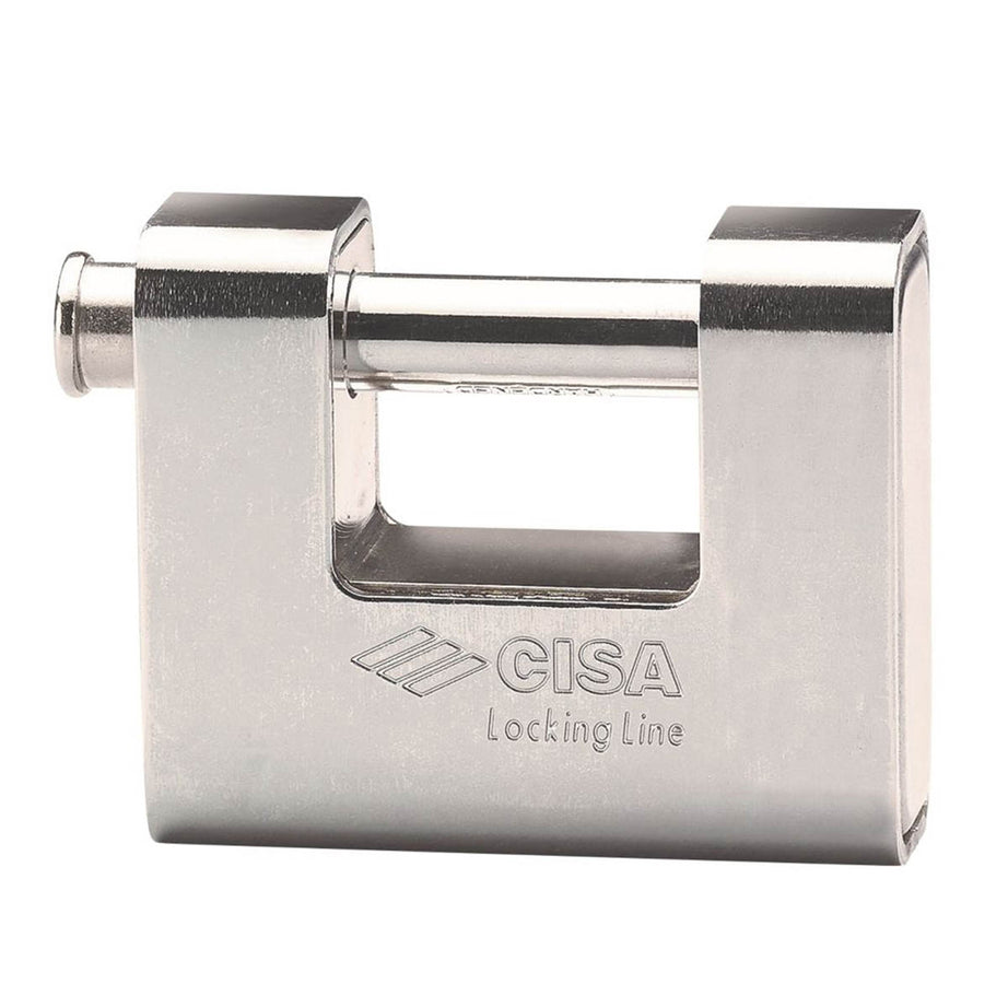 Cisa Padlock Brass Weatherproof Anti-Pick Sliding Bolt Design 77mm 2 Keys - Image 2