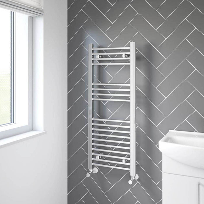 Bathroom Towel Rail Radiator Warmer Chrome Mild Steel Lightweight 1000x400mm - Image 4