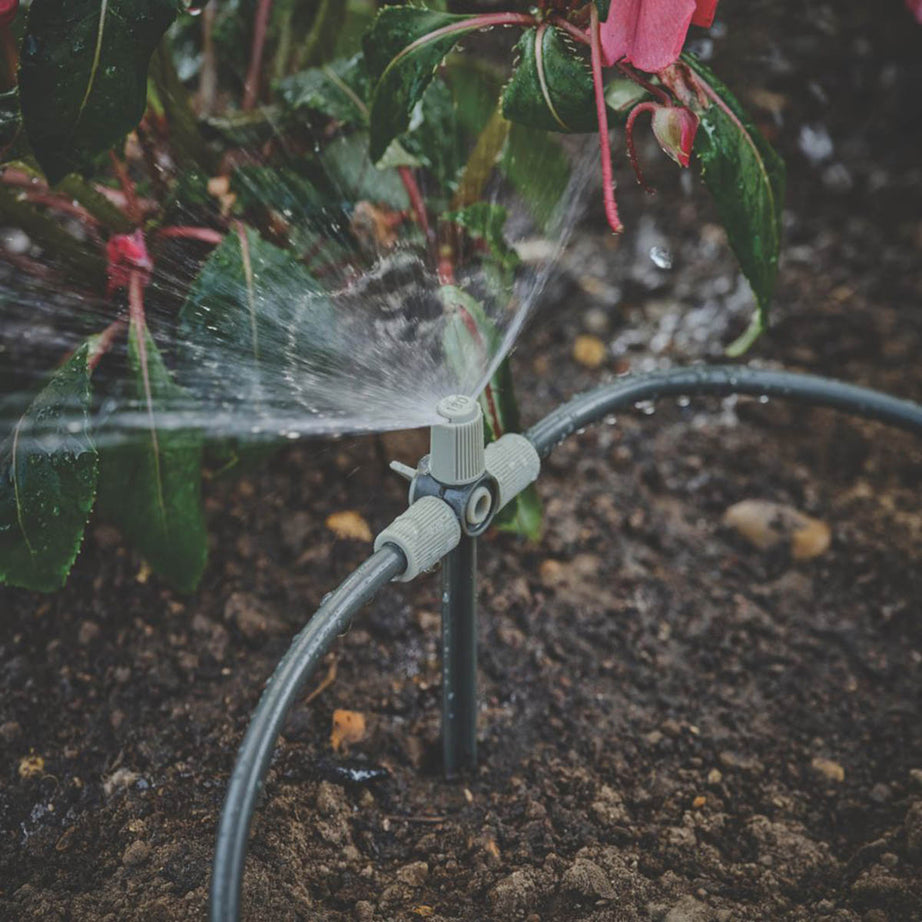 Verve Irrigation Kit Garden Drip Watering 4 Way Connector Flow Control 91 Pcs - Image 4