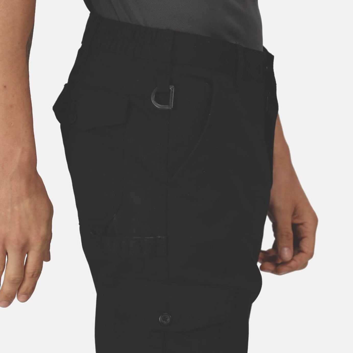 Regatta Work Trousers Mens Pro Cargo Classic Fit Black Multi Pockets 46W 33L - Image 6