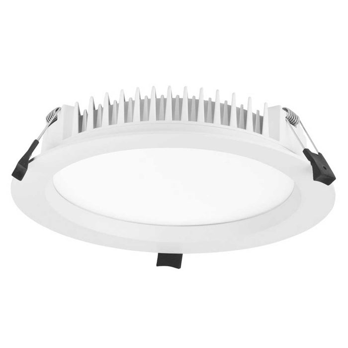 Aurora Bathroom Downlight Integrated LED Plastic White Round Cool White Dimmable - Image 1