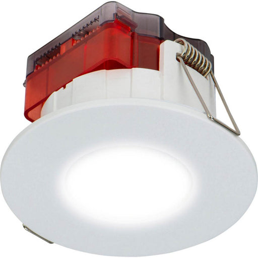 LED Downlights Fixed Dimmable White Bathroom Round IP65 550lm 10 Pack - Image 1