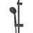 Swirl Mixer Shower Black Thermostatic Diverter Twin Head 3-Spray Pattern Modern - Image 3