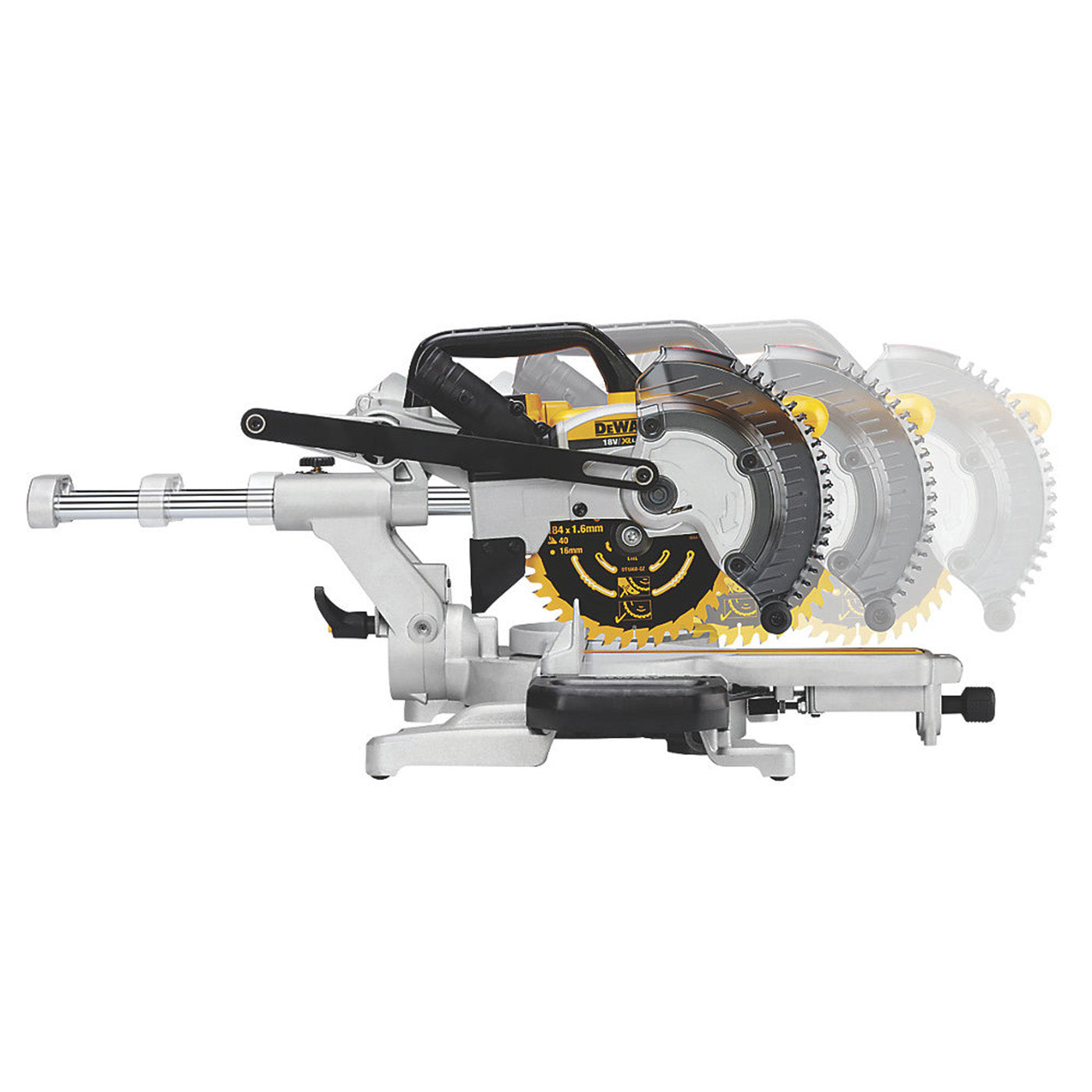 DeWalt Compound Mitre Saw Cordless DCS365N-XJ Single Bevel 184mm 18V Bare Unit - Image 5