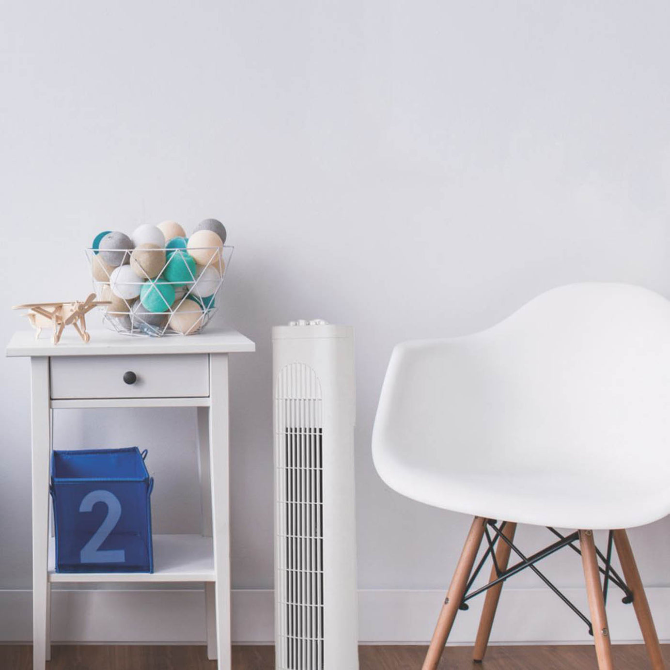 Tower Fan Portable White Cooler Oscillating 3 Speed Timer Freestanding 752mm - Image 2