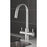 Swirl Kitchen Tap Mono Mixer Pull Out Fresco Brass Chrome Sink Deck Mounted - Image 3