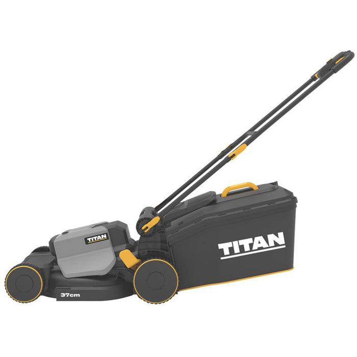 Titan Lawn Mower Electric GLM370MC Storage Foldable Handles 45L 1700W 37cm - Image 2