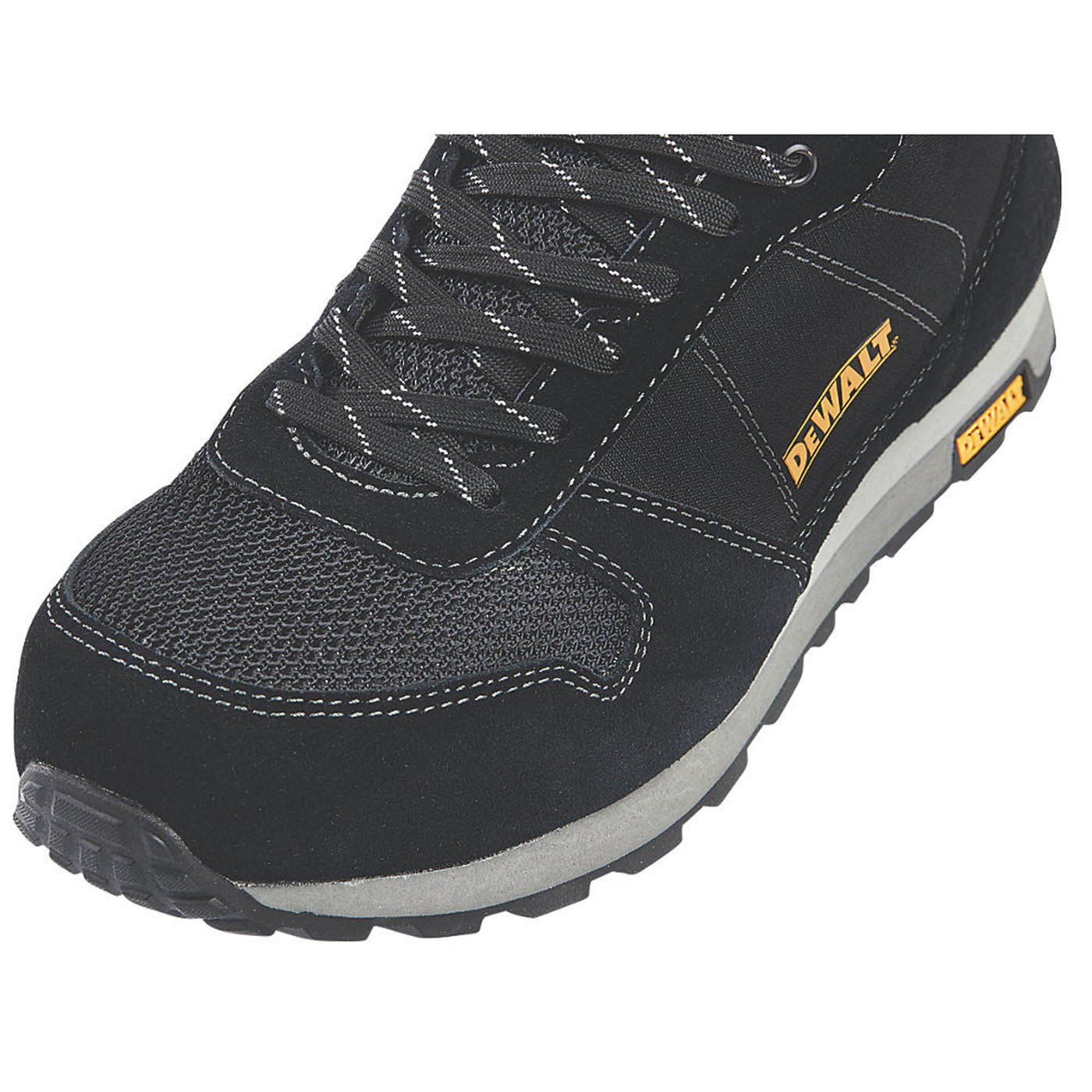 DeWalt Safety Trainers Mens Standard Fit Black Work Boots Steel Toe Size 10 - Image 2