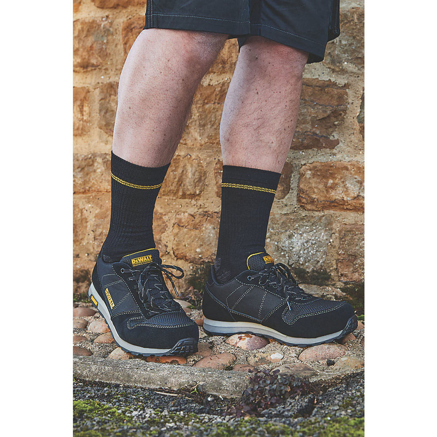 DeWalt Safety Trainers Mens Standard Fit Black Work Boots Steel Toe Size 10 - Image 3