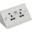 Under Cabinet Switched Socket With USB A Charger 2 Gang Stainless Steel - Image 1