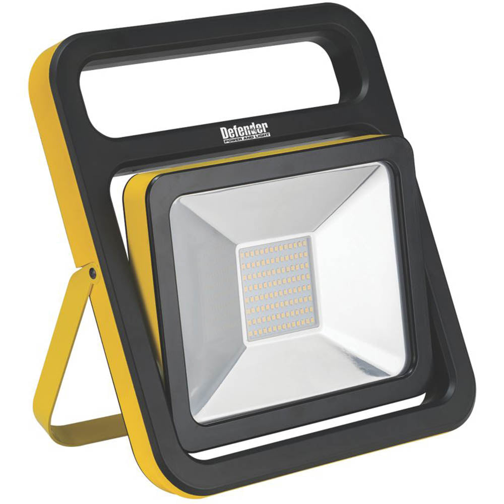 LED Slimline Work Light Impact Resistant Portable Compact Cool White 4000Lm 110V - Image 1