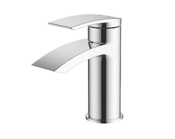 Essentials Basin Mono Mixer Tap Wye Chrome Single Lever With Clicker Waste - Image 2
