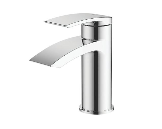 Bathroom Basin Tap Mono Mixer Single Lever Chrome Clicker Waste Modern Faucet - Image 2