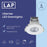 LAP Downlights Integrated LED Variable White Plastic White Dimmable 10 Pack - Image 2