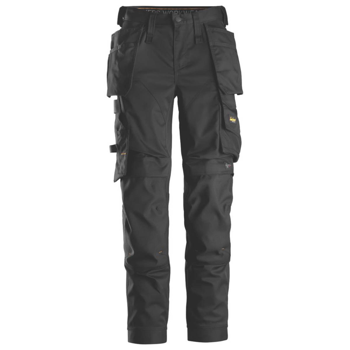 Snickers Work Trousers Womens Slim Fit Black Stretch Multi Pockets Size 18 31"L - Image 1