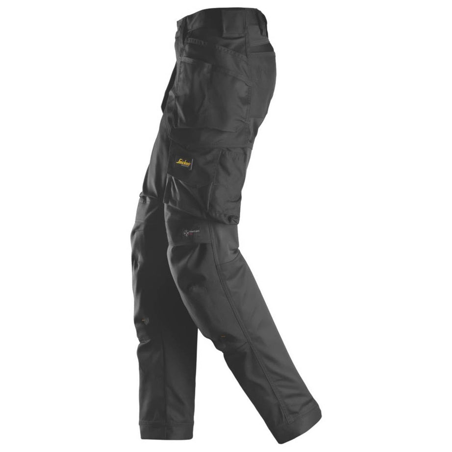 Snickers Work Trousers Womens Slim Fit Black Stretch Multi Pockets Size 18 31"L - Image 4