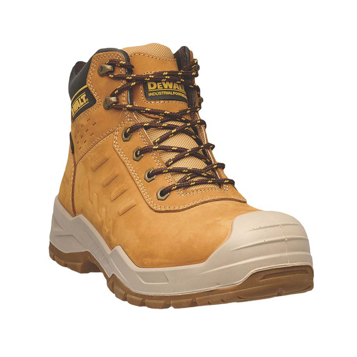 DeWalt Safety Boots Mens Safety Wheat Leather Waterproof Steel Toe Size 9 - Image 1
