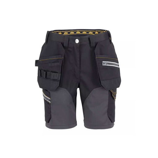 Site Work Shorts Womens Regular Fit Black Grey Cargo Multi Pockets W34" Size 12 - Image 1