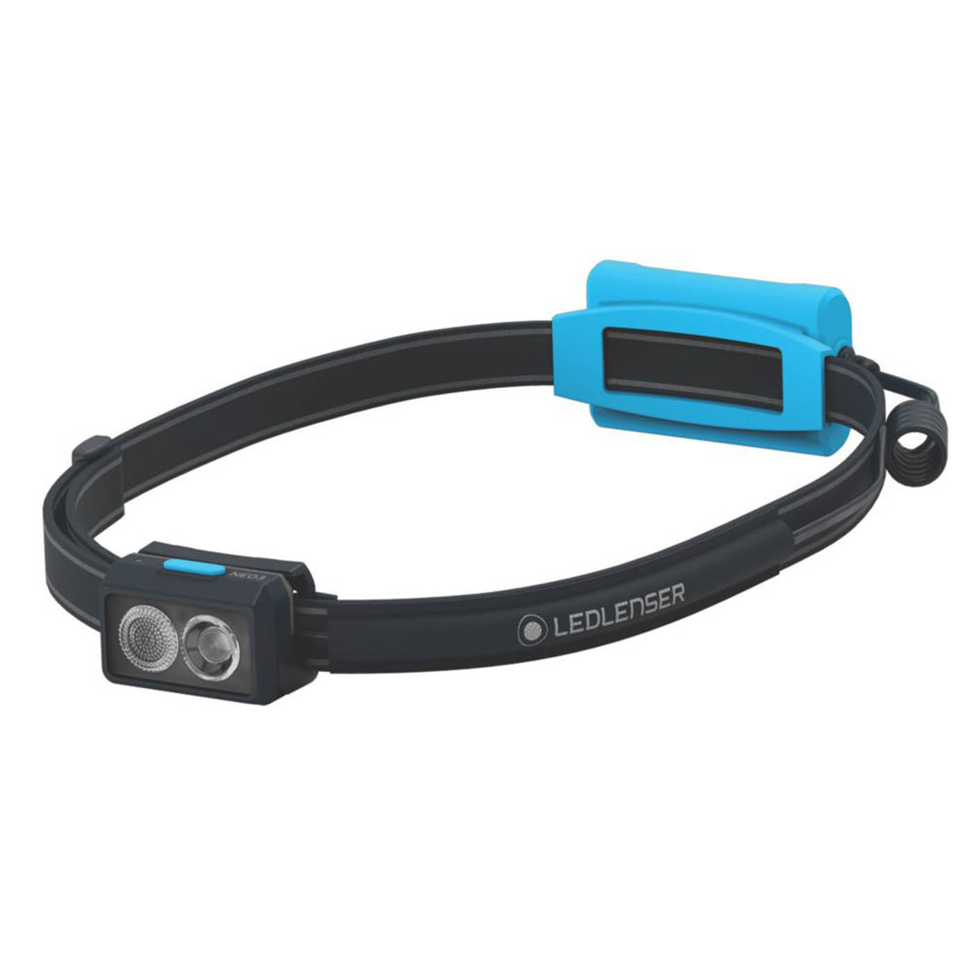 LEDlenser Head Torch LED Rechargeable Blue Water Impact Resistant 400lm - Image 1