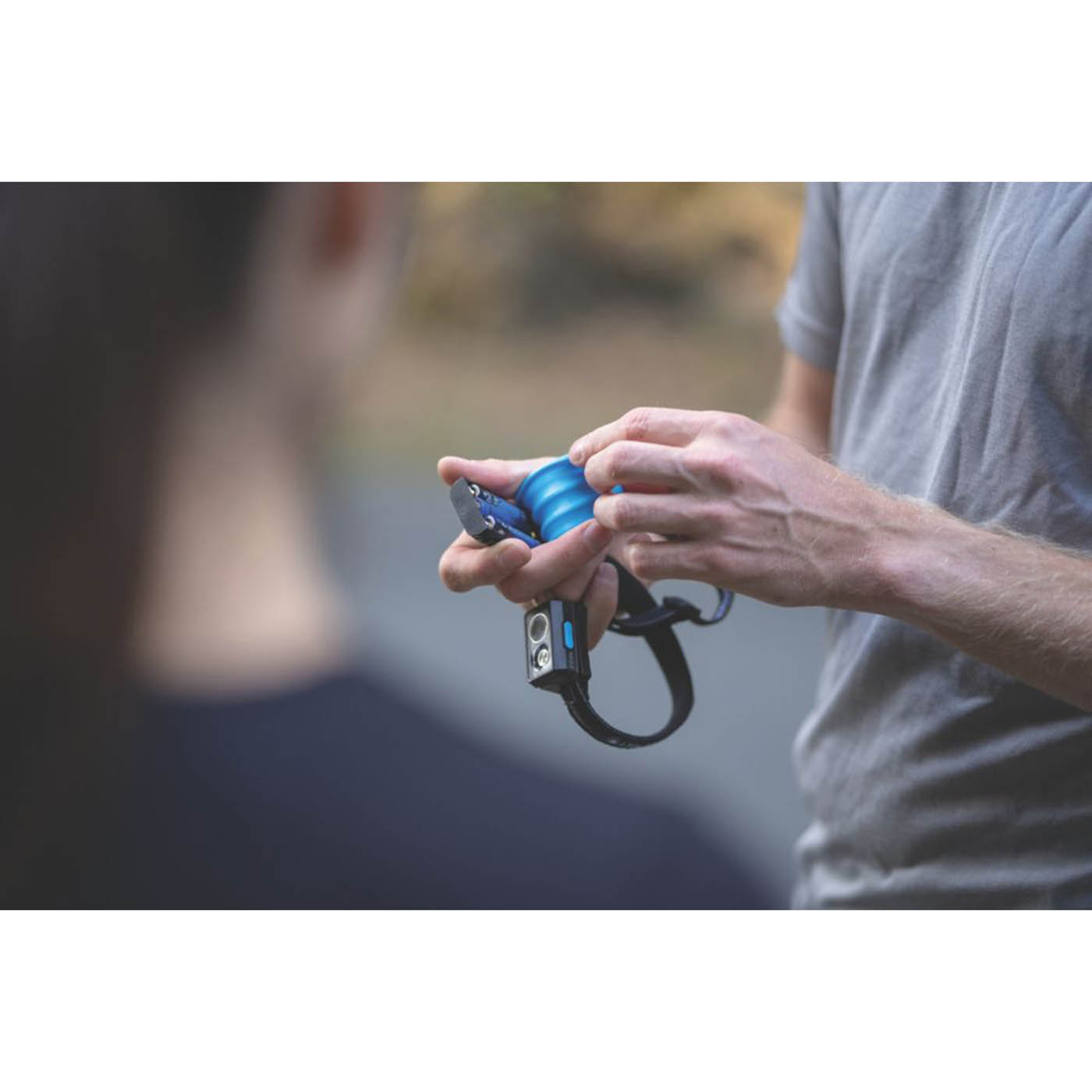 LEDlenser Head Torch LED Rechargeable Blue Water Impact Resistant 400lm - Image 6