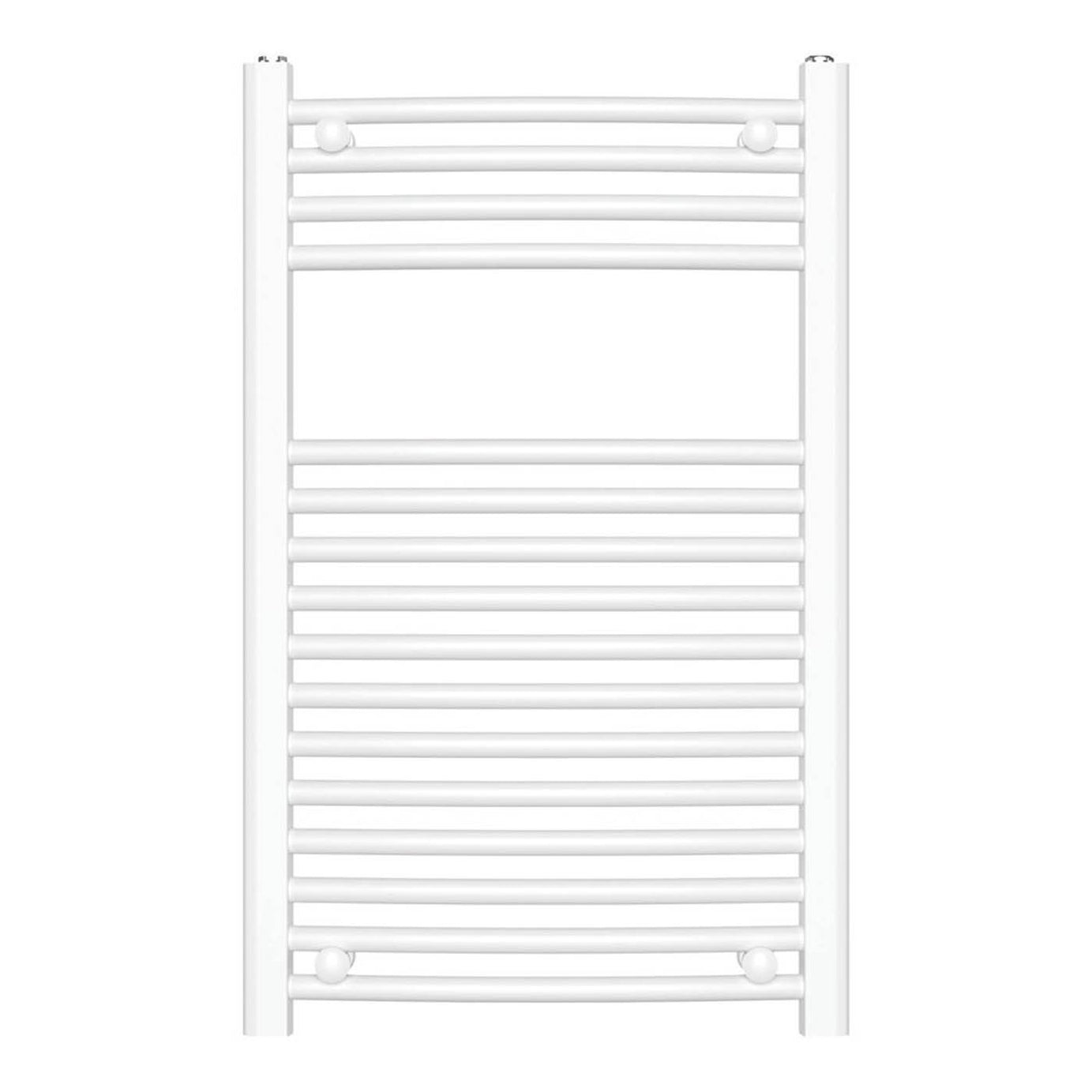 Flomasta Towel Rail Radiator White Curved Bathroom Warmer Ladder (H)80x(W)50cm - Image 2