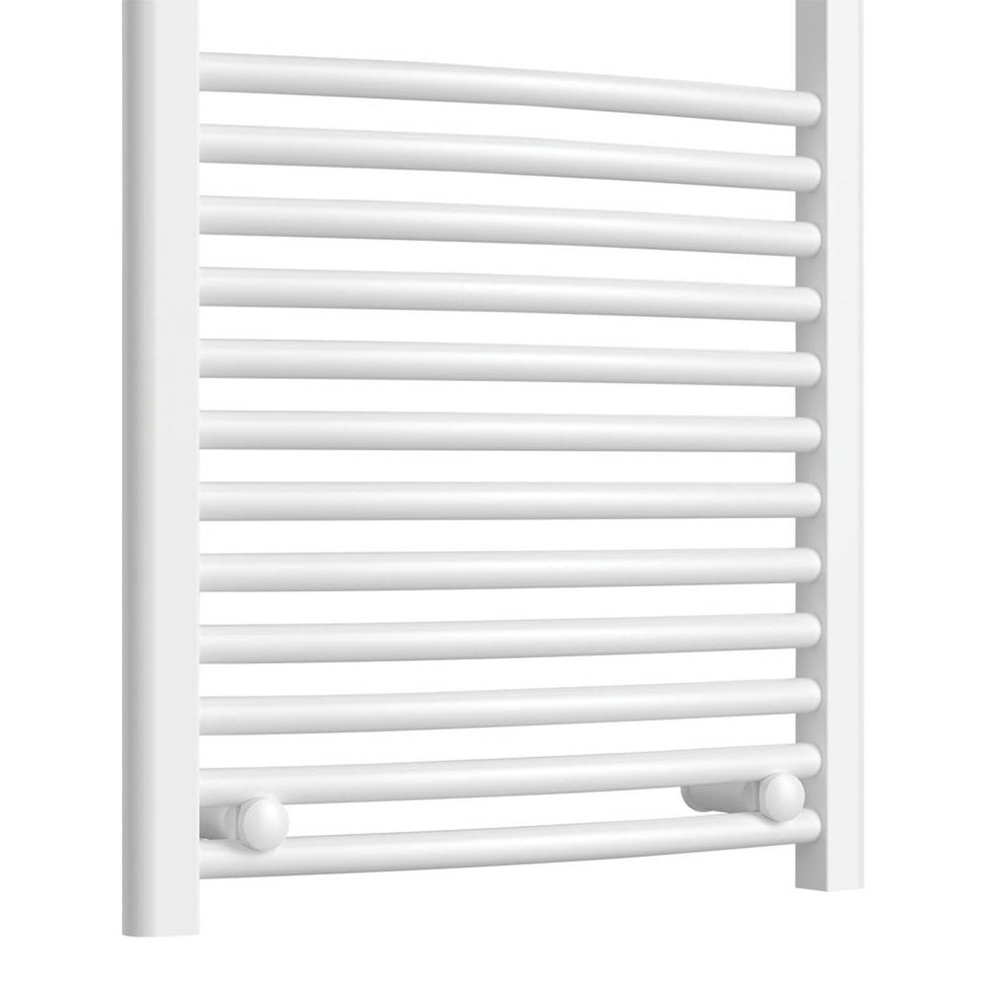 Flomasta Towel Rail Radiator White Curved Bathroom Warmer Ladder (H)80x(W)50cm - Image 4