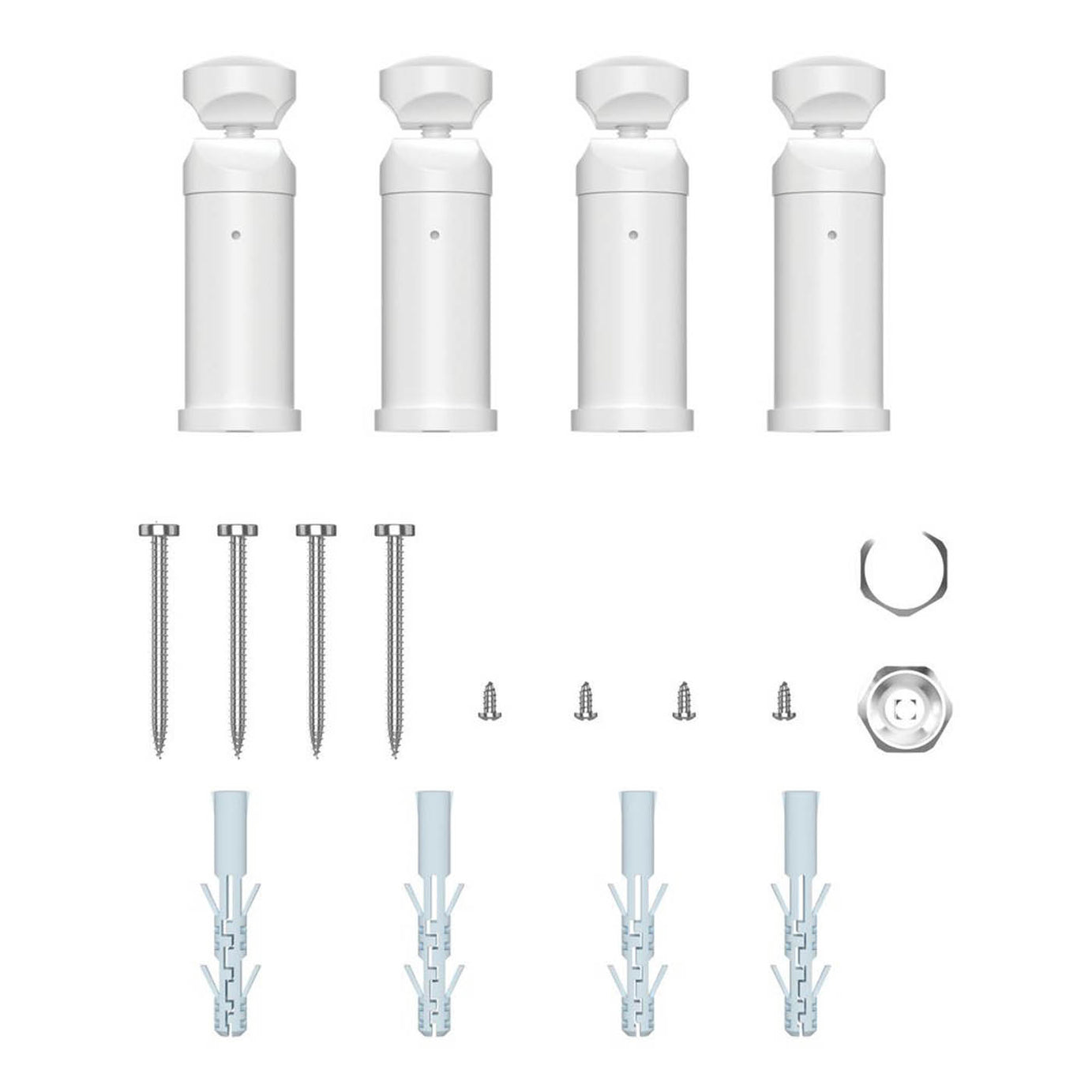 Flomasta Towel Rail Radiator White Curved Bathroom Warmer Ladder (H)80x(W)50cm - Image 6