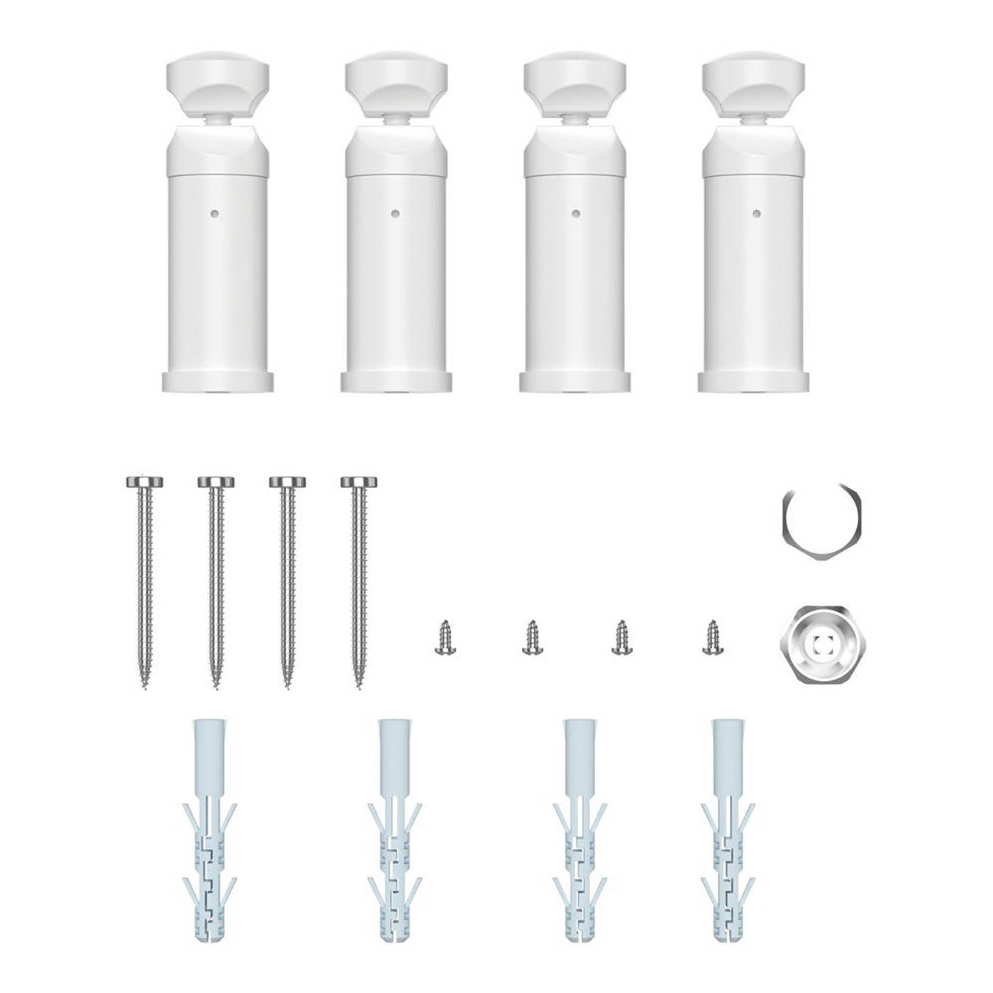 Flomasta Towel Rail Radiator White Curved Bathroom Warmer Ladder (H)80x(W)50cm - Image 6