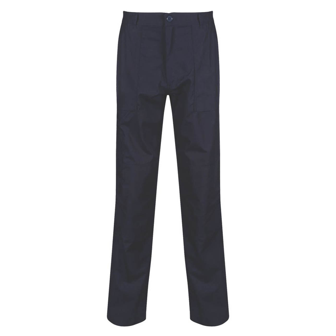 Regatta Mens Work Trousers Navy New Action Comfort Durable 42" W 31" L - Image 1