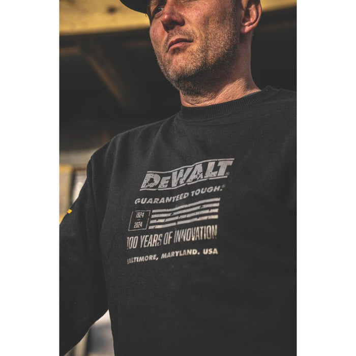 DeWalt 100 Year Graphic Sweatshirt Grey Large 42-44" Chest - Image 6