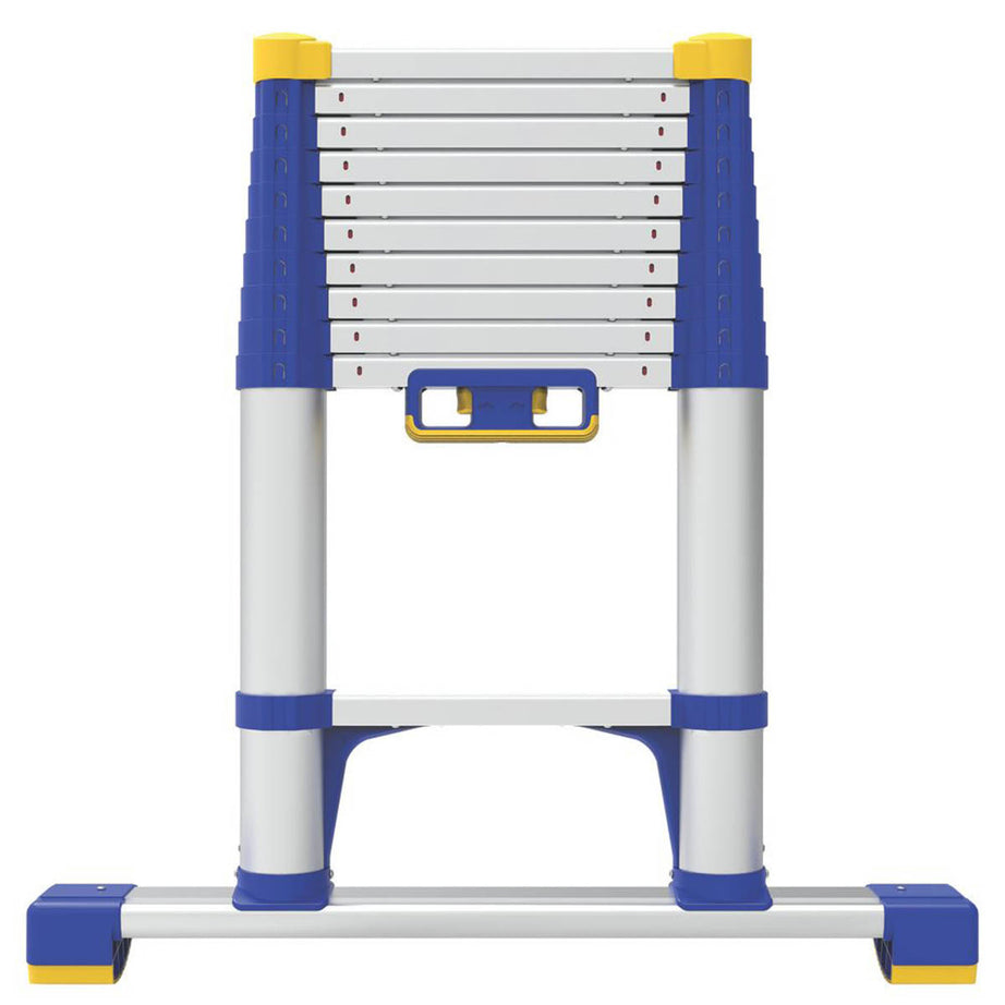 Werner Telescopic Ladder Compact Non-Slip Feet Aluminium Soft Close 3.2m - Image 1