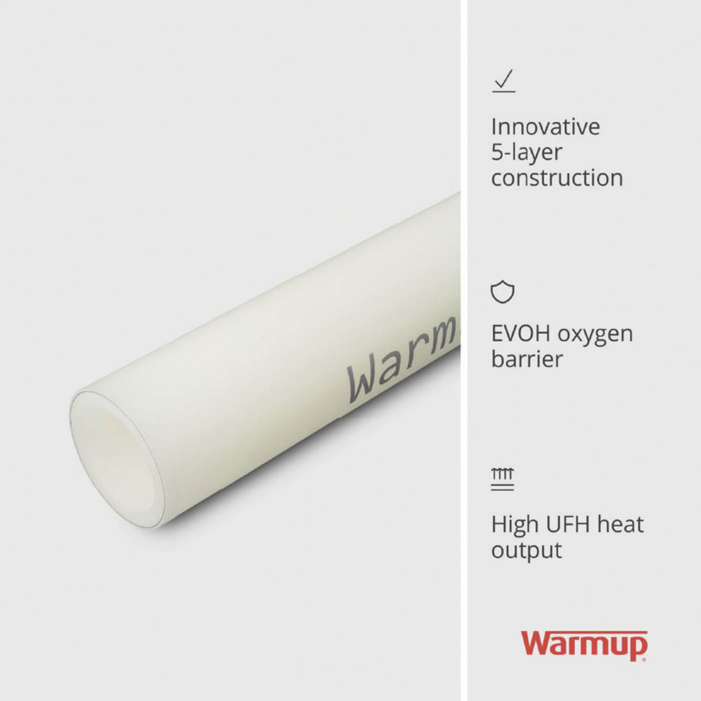 Warmup  Compression/Press-Fit/Push-Fit PE-RT Pipe 12mm x 70m - Image 3