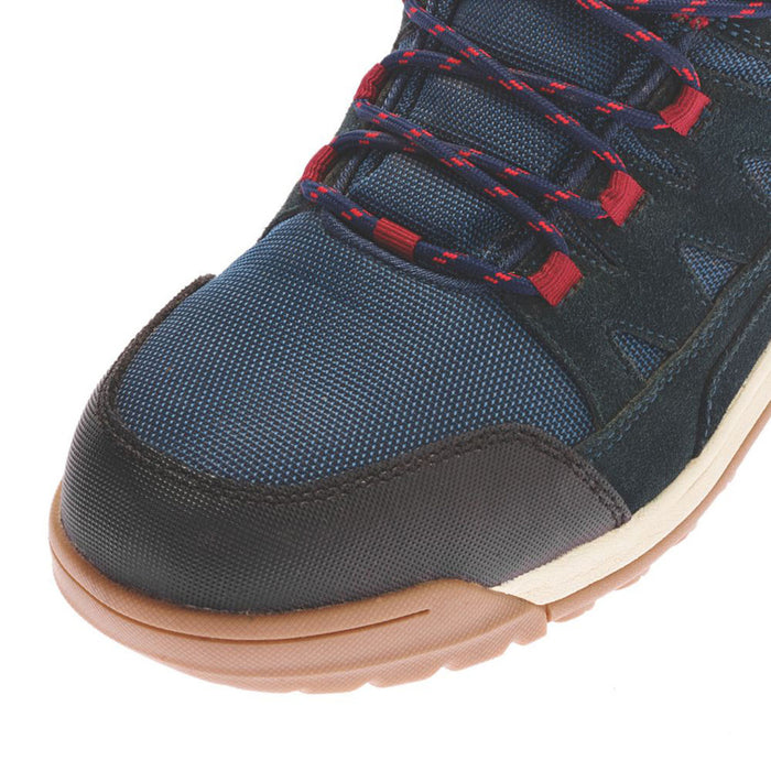 Site Safety Trainers Mens Steel Toe Cap Shoes Standard Fit Navy Blue&Red Size 12 - Image 4