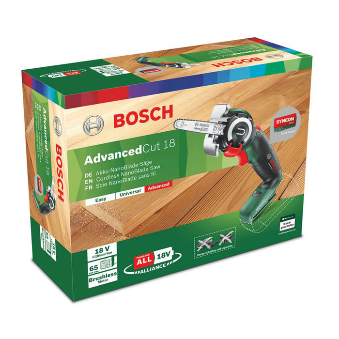 Bosch Mini Chainsaw Cordless 18V 65mm AdvancedCut Oil-Free Lubrication Body Only - Image 5