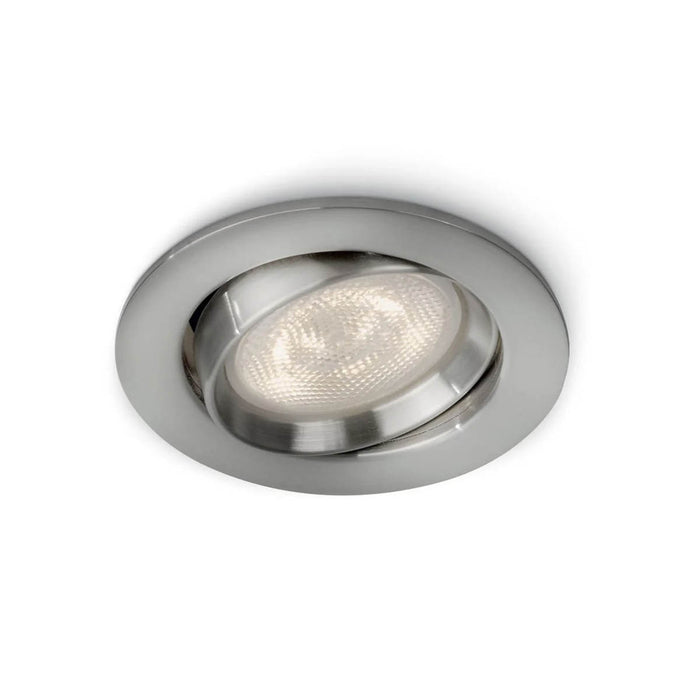 LED Downlight Adjustable Dimmable WarmGlow Warm White Long Life Silver - Image 1