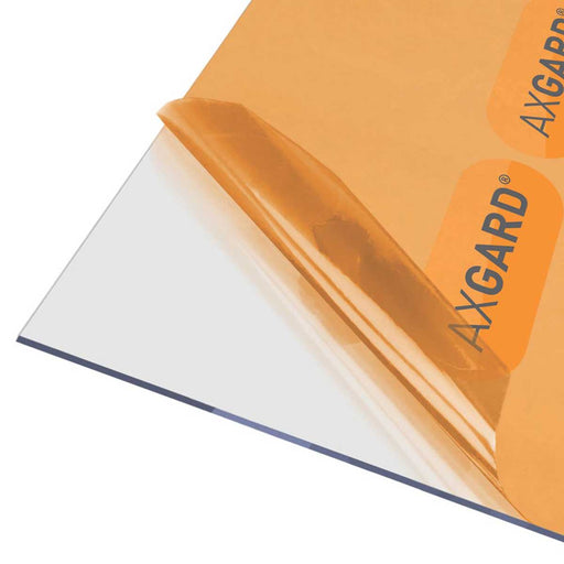 Axgard Glazing Sheet Polycarbonate Clear Impact Resistant 620 x 1240 x 3mm - Image 1