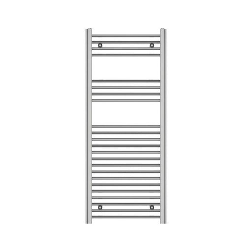 Towel Radiator Rail Gloss Chrome Flat Ladder Vertical Bathroom Warmer 120x50cm - Image 1