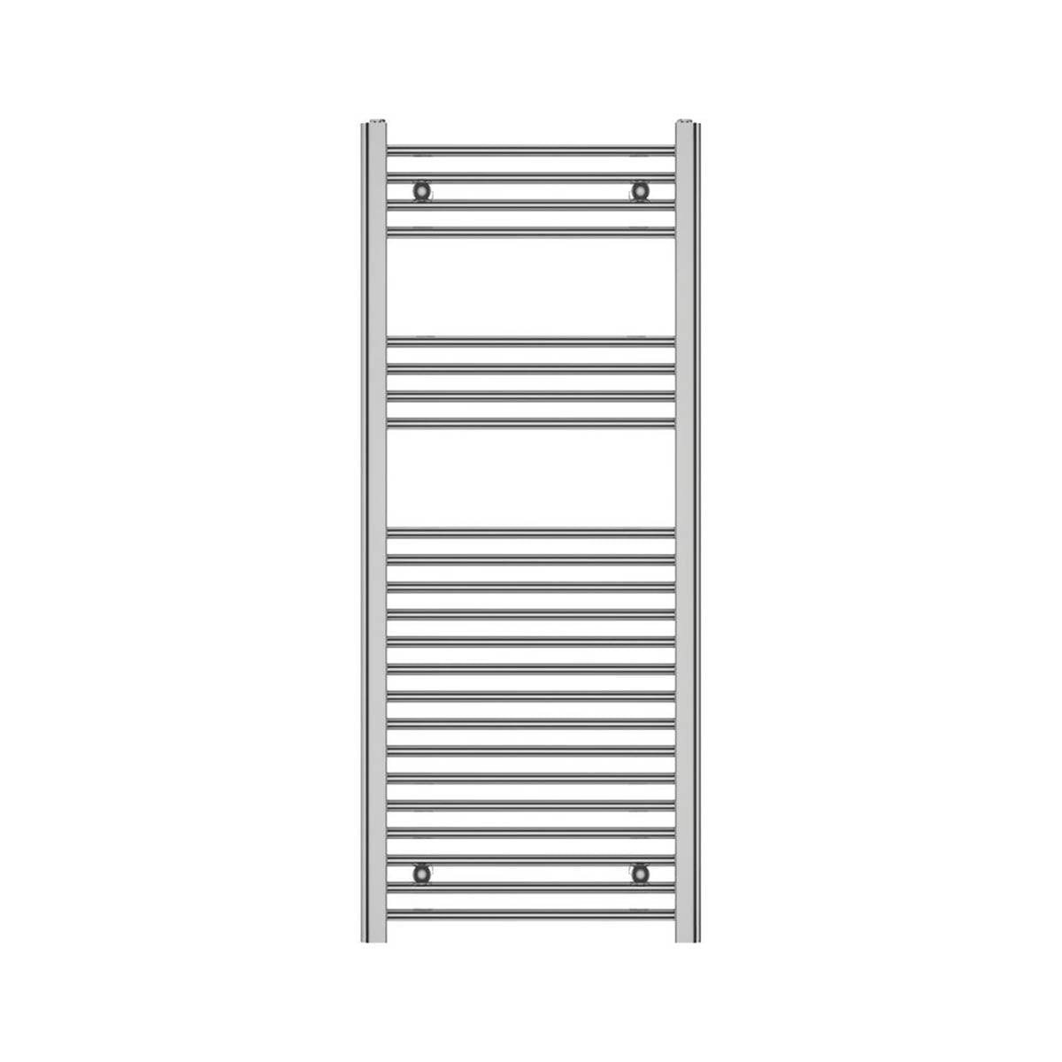 Towel Radiator Rail Gloss Chrome Flat Ladder Vertical Bathroom Warmer 120x50cm - Image 1