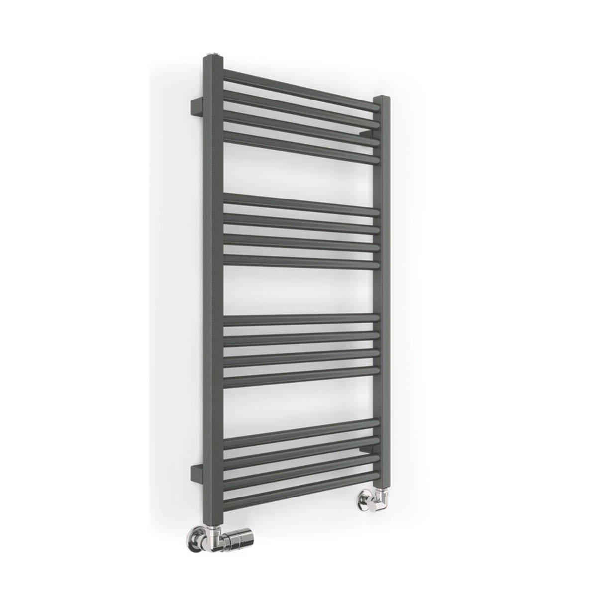 Designer Towel Rail Radiator Bathroom Flat Sparkling Grey 1323BTU 900 x 500mm - Image 1