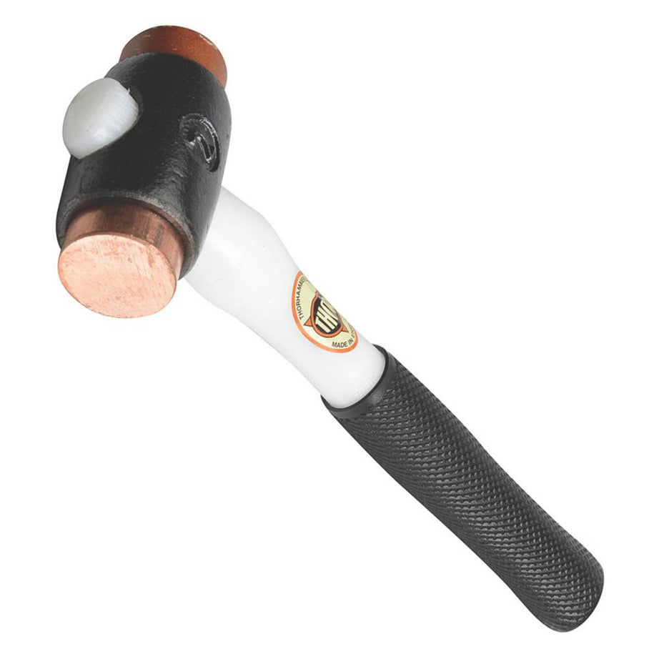 Thor Soft Faced Hammer Size 2 Copper/Hide Malleable Iron Head 2 1/2lb (1.07kg) - Image 1