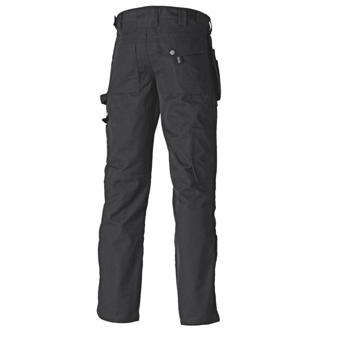 Work Trousers Womens Regular Fit Black Multi Pocket Knee Pad L32" Size 16 - Image 1