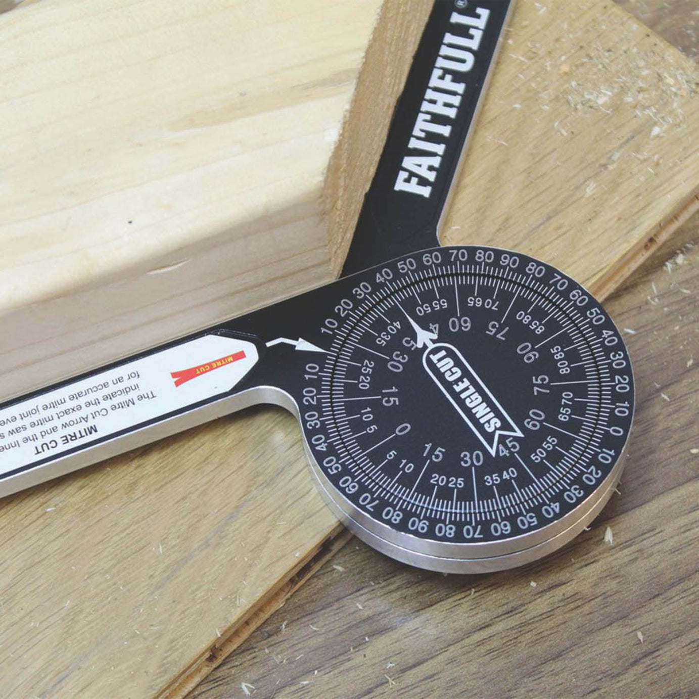 Angle Measurer Mitre Saw Protractor Measuring Tool Accurate Aluminium - Image 3