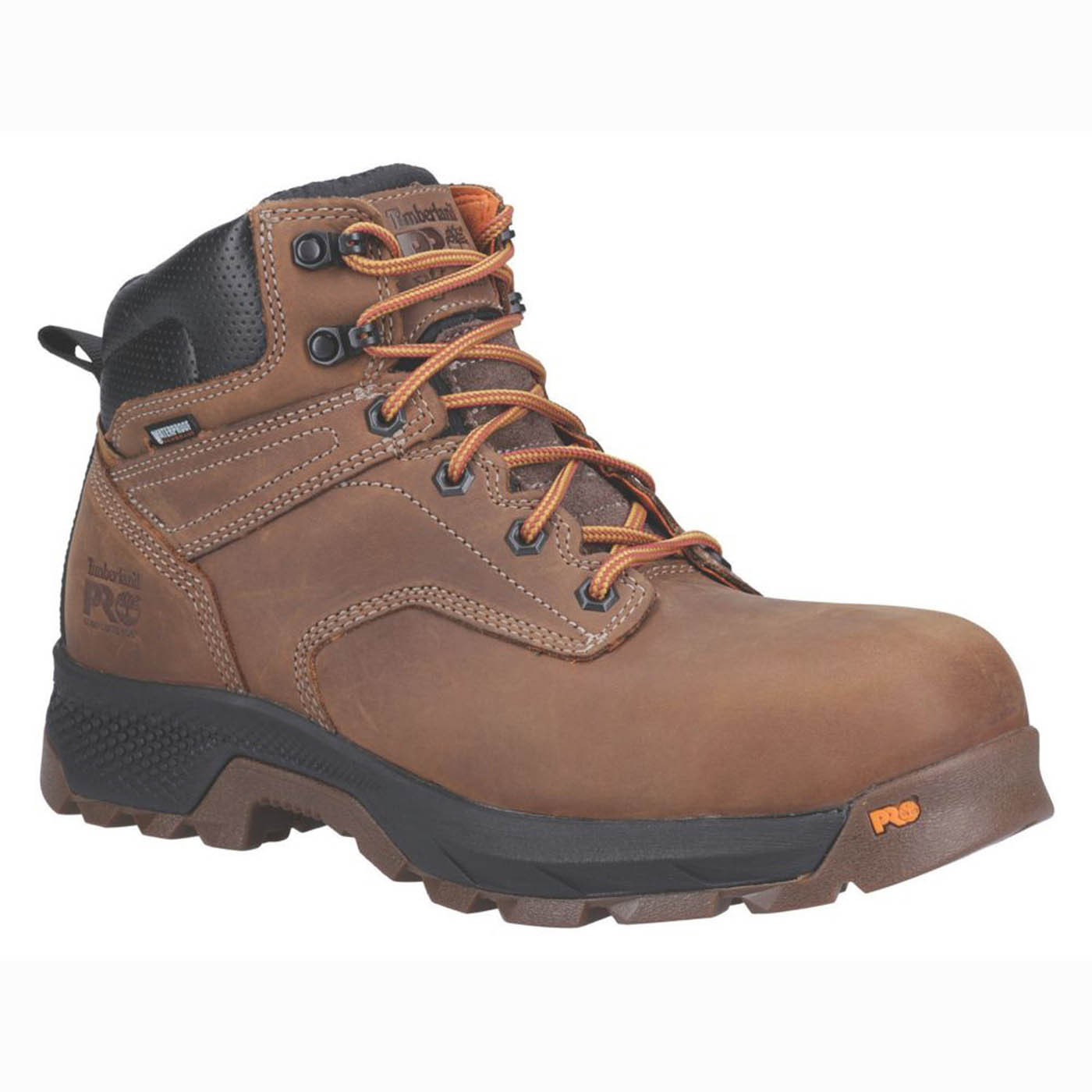 Timberland Safety Boots Mens Standard Fit Brown Waterproof Composite Toe Size 10 - Image 4