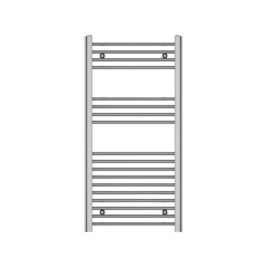 Bathroom Towel Rail Radiator Vertical Chrome Central Heating 1020BTU 100x50cm - Image 1