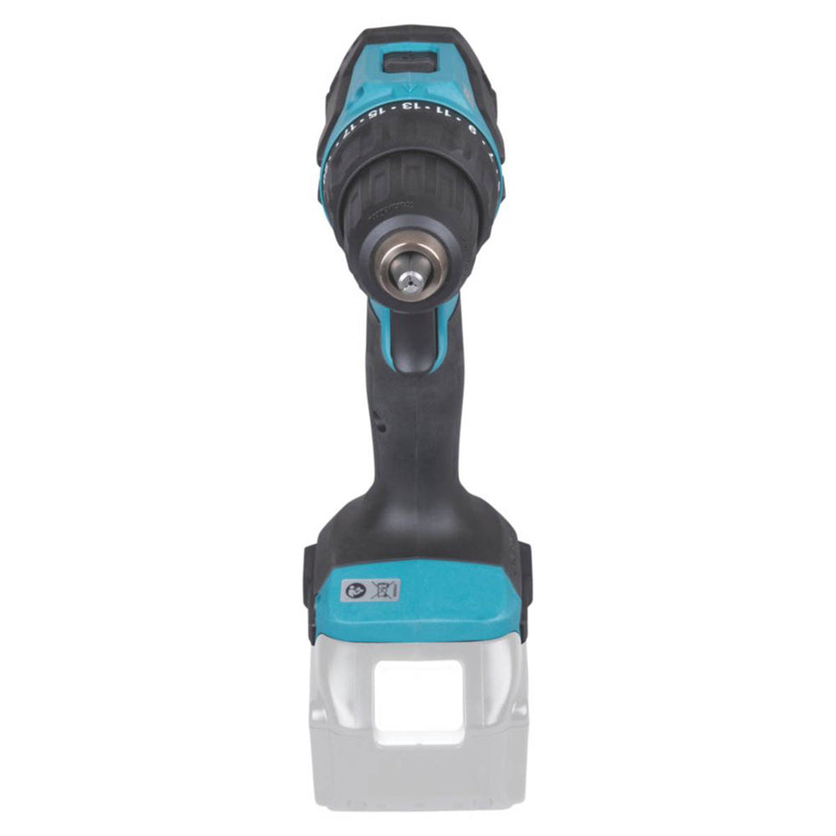 Makita Combi Drill Cordless 18V Li-Ion DHP490 Brushless Soft Grip Body Only - Image 2