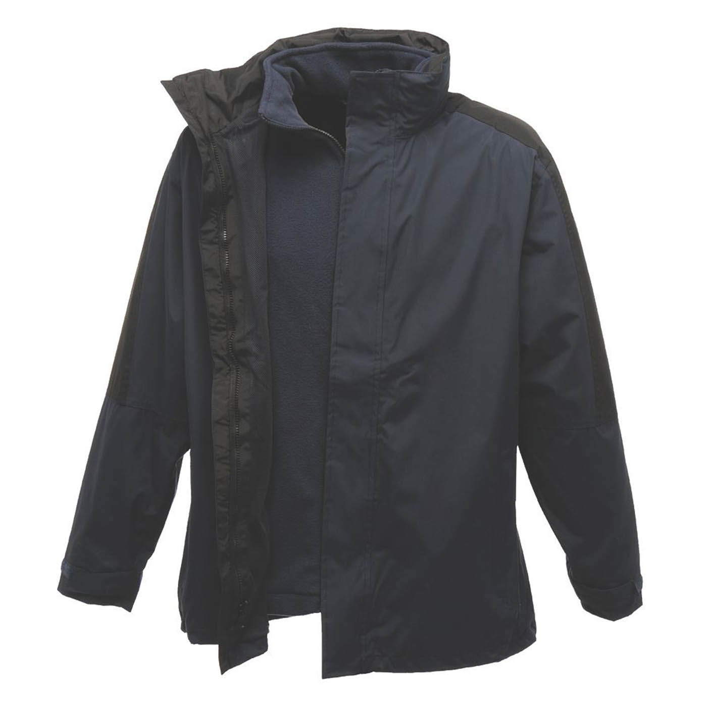 Regatta Work Jacket DefenderIII Mens Navy Black 3IN1 Waterproof Large 41in Chest - Image 1