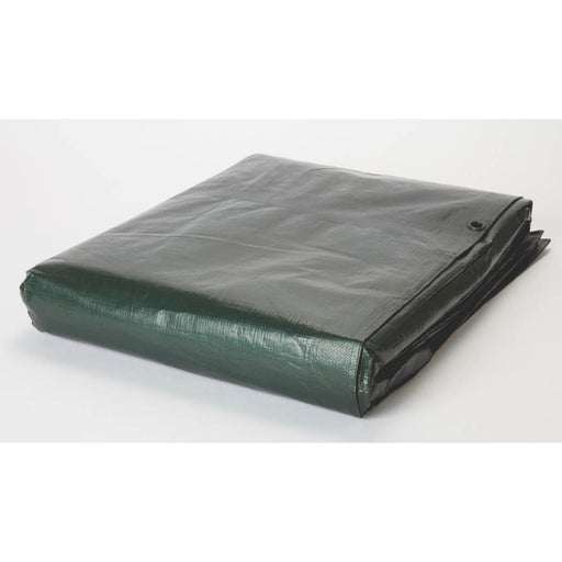 Tarpaulin Sheet Green Brown Water Tear Resistant With Eyelets Multi Purpose 5x8m - Image 1